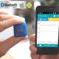 Vue ensemble enregistreur Blue Dan et logiciel sur smartphone